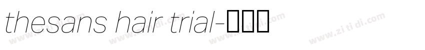 thesans hair trial字体转换